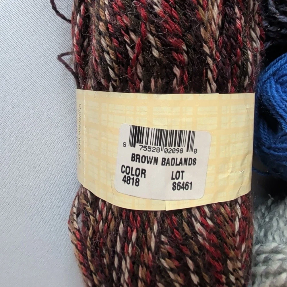 Mixed Yarn Lot 6 Skeins Sirdar Patons Schachenmayr Phildar Universal Wool Blend
